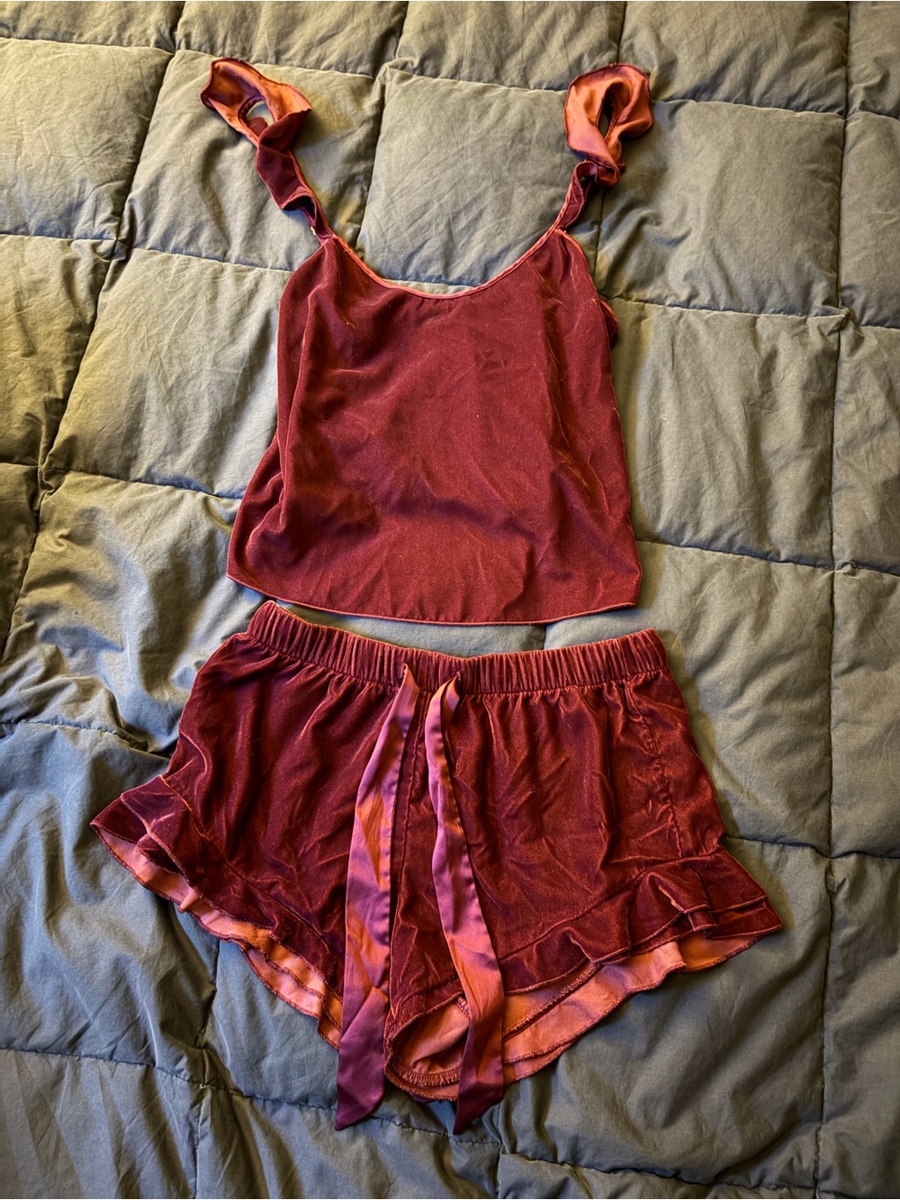Victoria's Secret Velvet texture Lounge Set